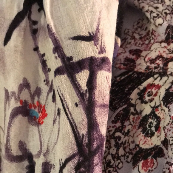 Japanese print Off shoulder Blouse - Picture 11 of 11